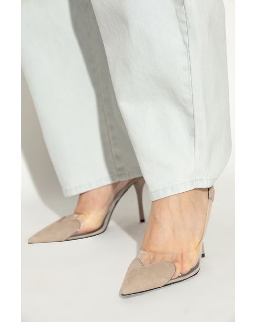 Alaïa Natural Heeled Shoes 'Le Coeur'