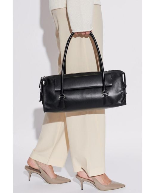 IRO Black Leather Bag 'Alto'