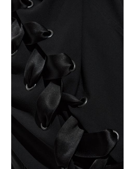 Balenciaga Black Shirt-Style Dress