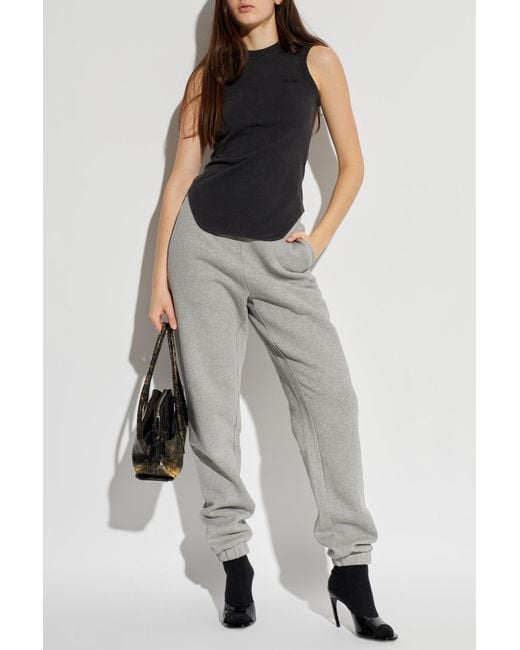 The Attico Gray Sweatpants