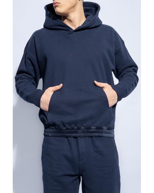 Saint Laurent Blue Sweatpants With Logo, for men