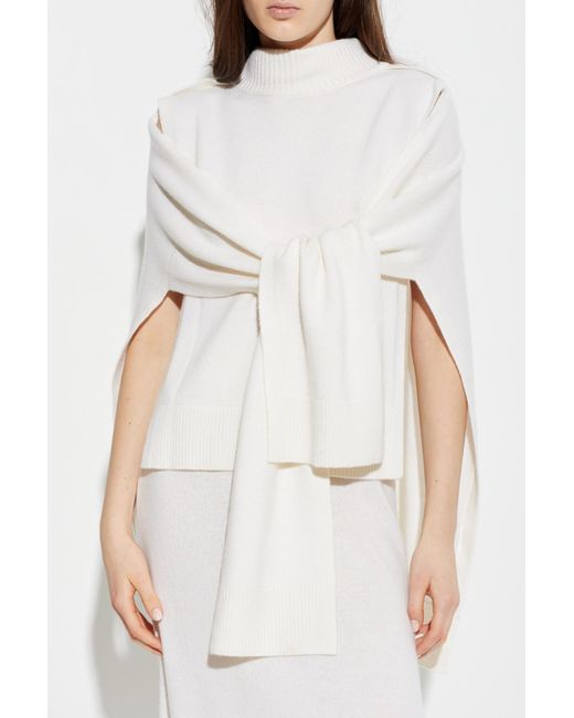 Lisa Yang White Poncho 'Simoni'