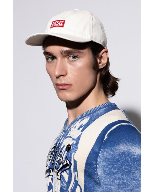 DIESEL Pink Baseball Cap "Corry-Jacq-Wash" for men