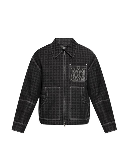Amiri Black Jacket With Logo for men