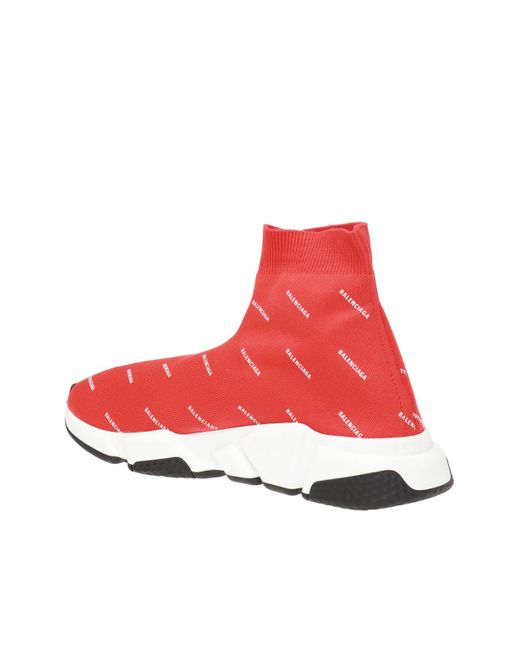balenciaga shoes sock red