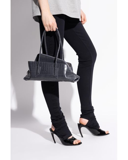 The Attico Black Handbag 'La Passeggiata Small'