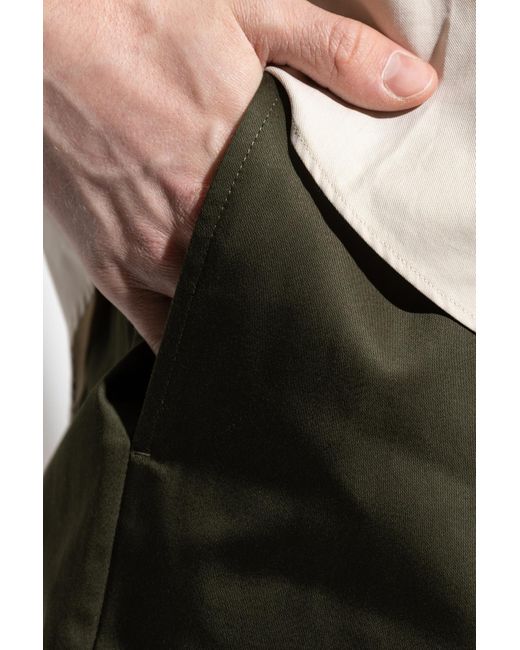 AMI Green Shorts With Pockets for men