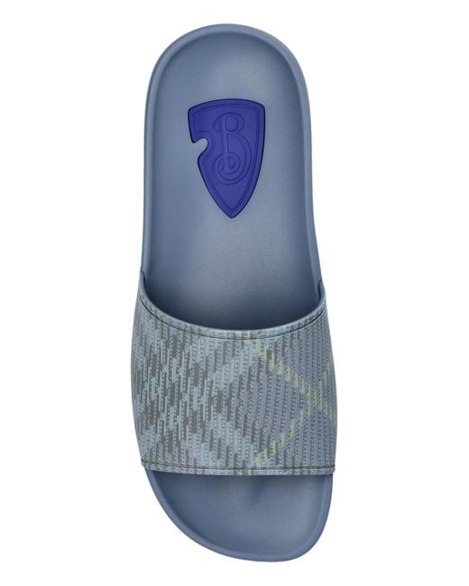 Burberry White Slides Dive for men