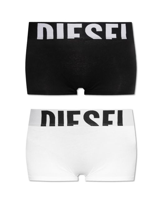 DIESEL Black Two-Pack Boxers