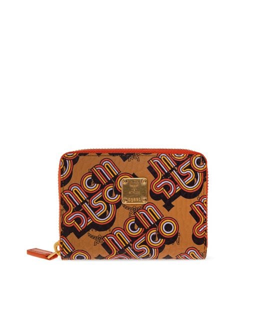 MCM Brown Wallet With Logo