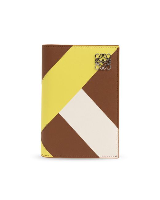 Loewe Yellow Leather Passport Holder