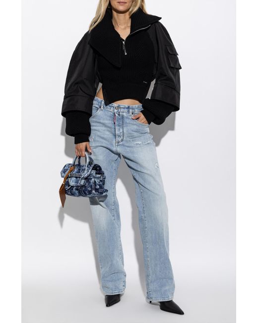 DSquared² Black Wool Jacket