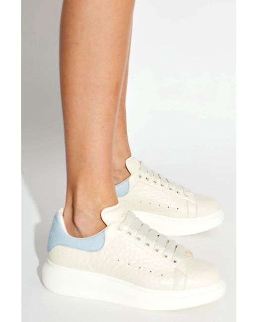 McQueen White Sports Shoes With Logo