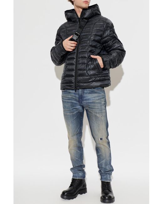 DIESEL Black Insulated Jacket 'W-Stone-Wrd' for men