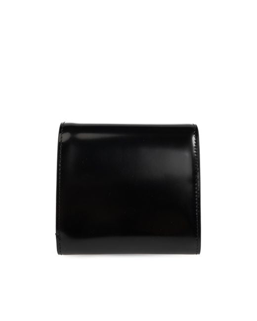 AMI Black Leather Wallet