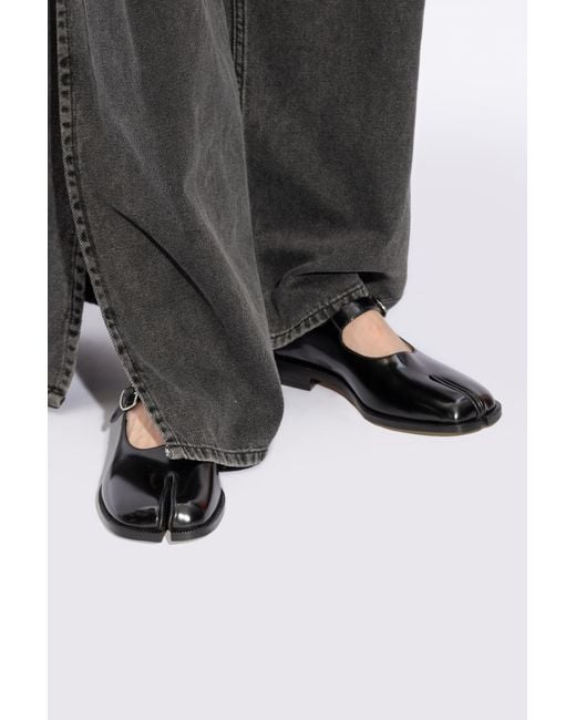 Maison Margiela Black 'Mary-Janes' Style Shoes