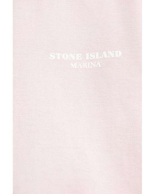 Stone Island Pink Sweatshirt From The 'marina' Collection, for men