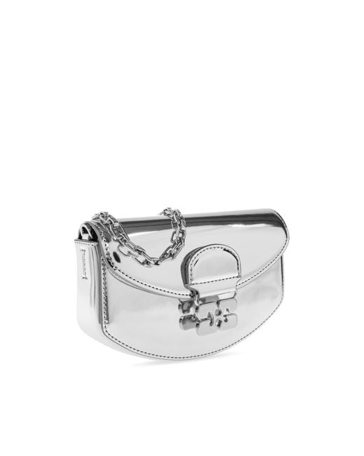 Ganni Black Shoulder Bag "Apo-G Mini"