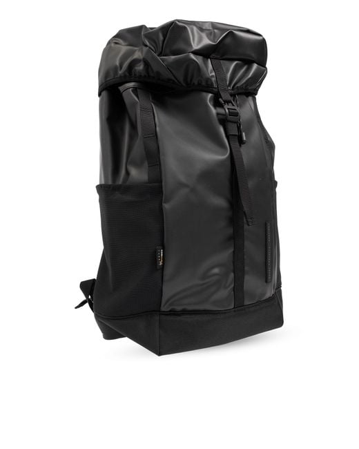 Norse Projects Black Backpack With Logo for men