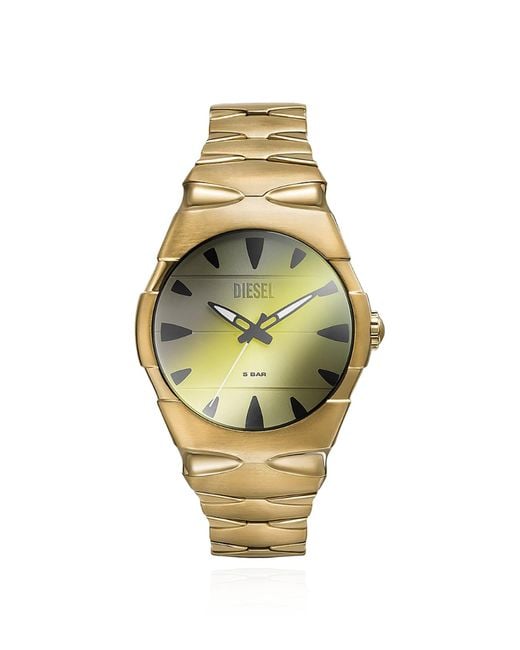 DIESEL Metallic Stainless Steel Watch 'D-Sruptor'