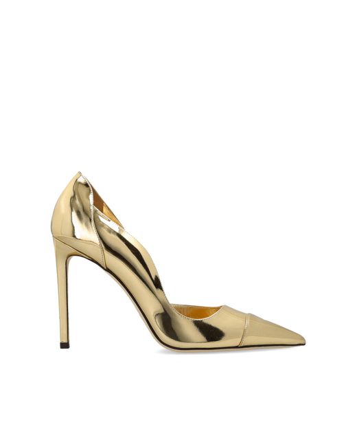 Jimmy Choo Metallic Heeled Shoes 'Brigitte'