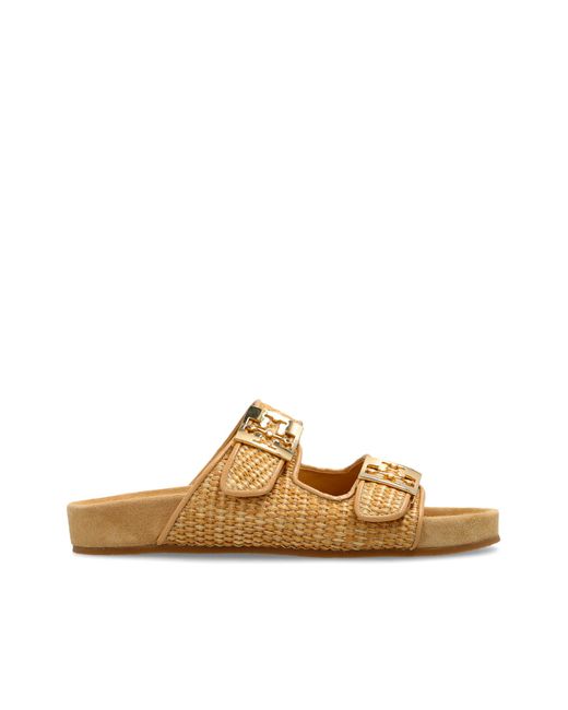 Tory Burch Metallic Mellow Slides