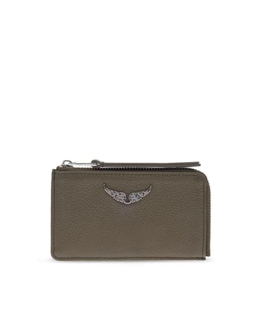 Zadig & Voltaire Gray Card Case