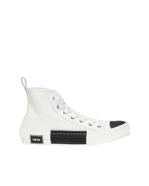 Dior White 'b23' High-top Sneakers for men