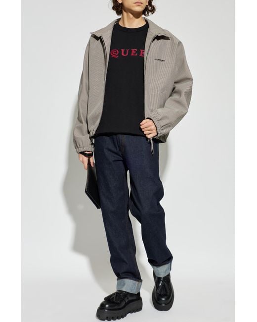 McQueen Black Sweatshirt With Logo for men