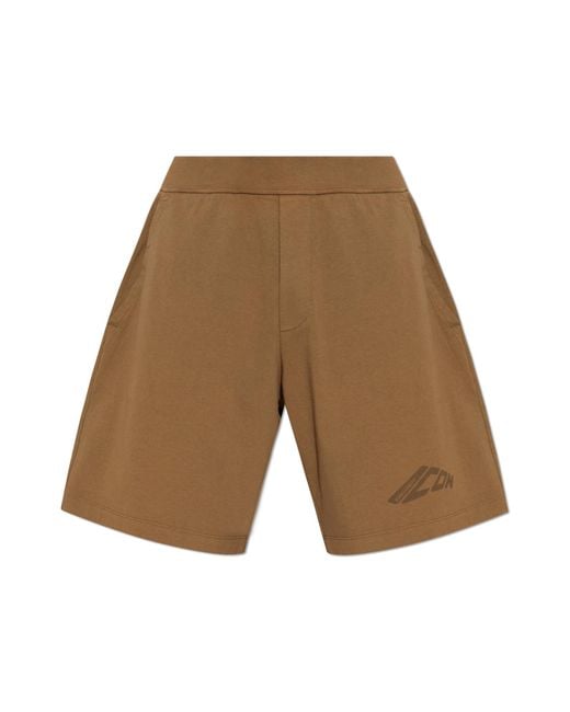 DSquared² Natural Shorts With Logo for men