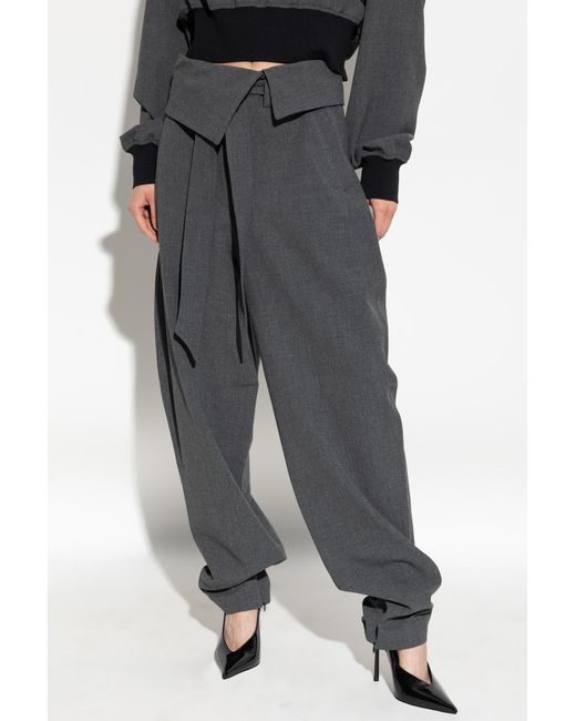 The Attico Black High-Waisted Trousers