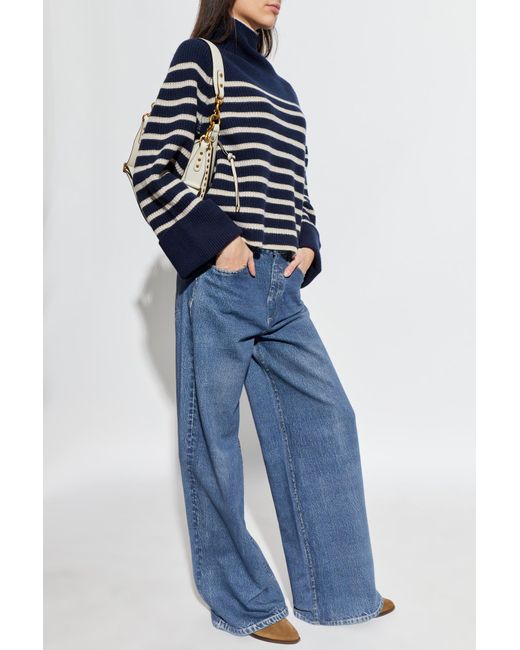 Rag & Bone Blue Wool Turtleneck