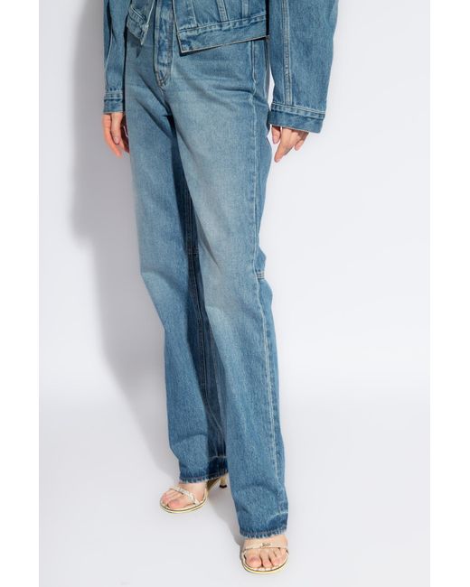 Jacquemus Blue Jeans With Straight Legs,