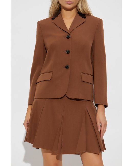 Marni Brown Wool Blazer