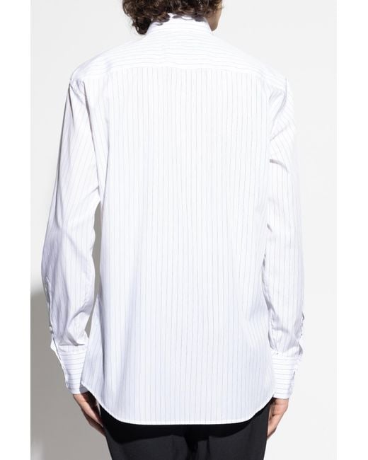 DSquared² Black Shirt With A Striped Pattern for men