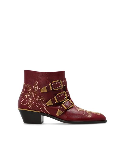Chloé Brown Cowboy Boots "Susan"