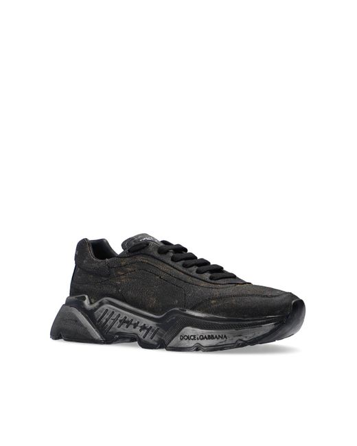 Dolce \u0026 Gabbana Leather 'daymaster' Sneakers in Black for Men - Lyst