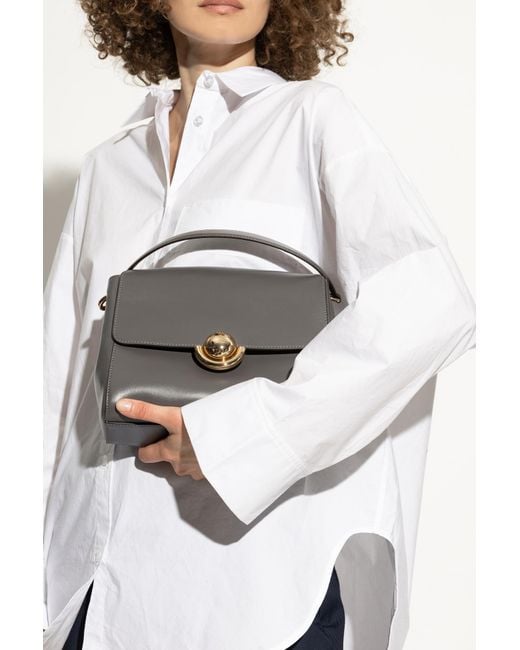Furla Gray "Domus Small" Hand Bag