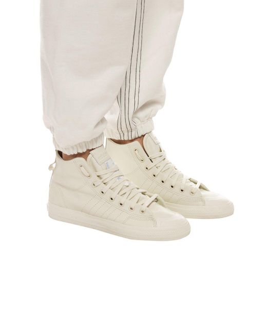 adidas originals nizza platform trainers in beige