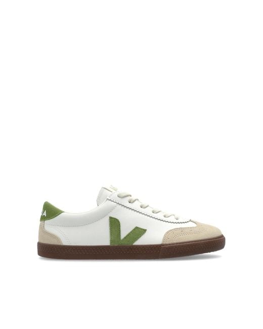 Veja Black Sports Shoes "Volley O.T. Leather"