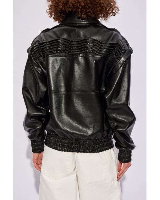 The Mannei Black 'turku' Leather Jacket,
