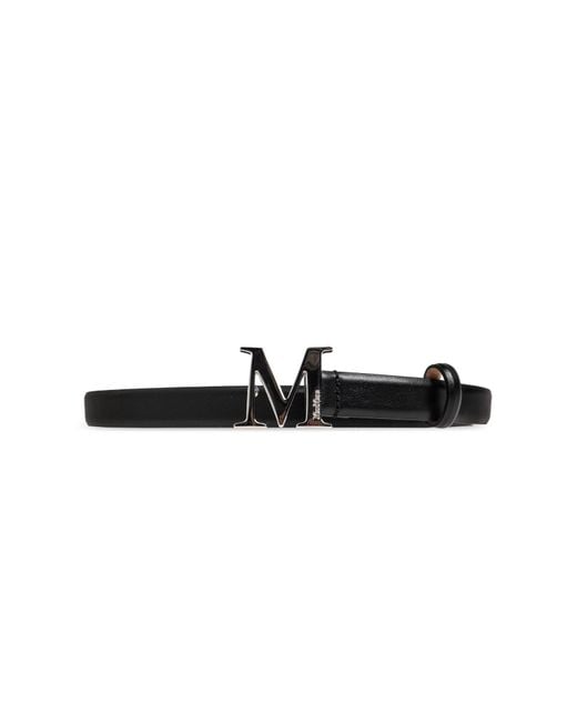 Max Mara Black Leather Belt