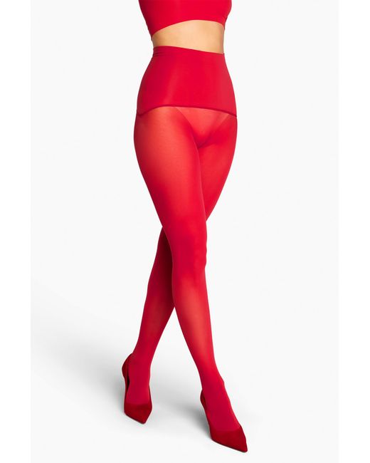 Heist Studios White "The Sixty Opaque" Tights