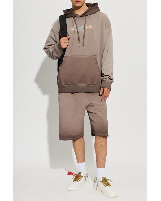 Off-White c/o Virgil Abloh White Sweatshorts With Print for men