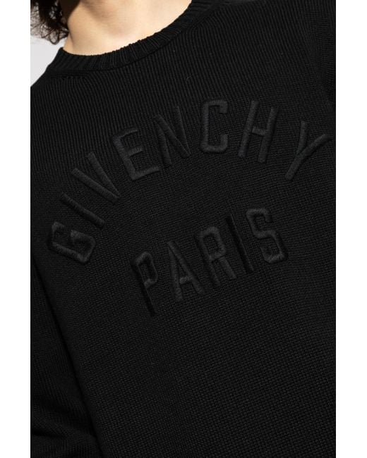 Givenchy Black Sweater With Logo for men