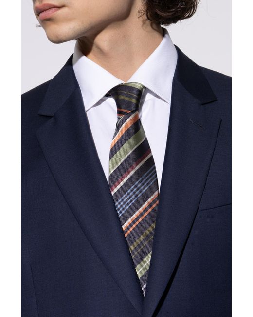 Paul Smith Black Silk Tie for men