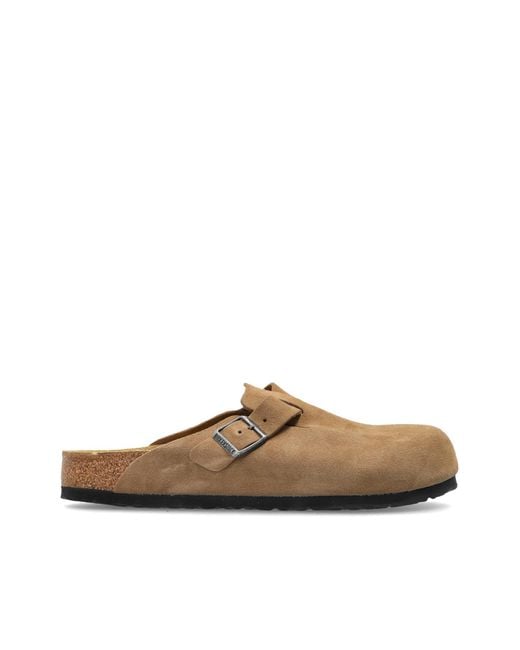 Birkenstock Brown Boston Bs Slides for men