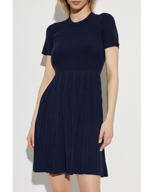 MICHAEL Michael Kors Blue Dress With A Round Neckline
