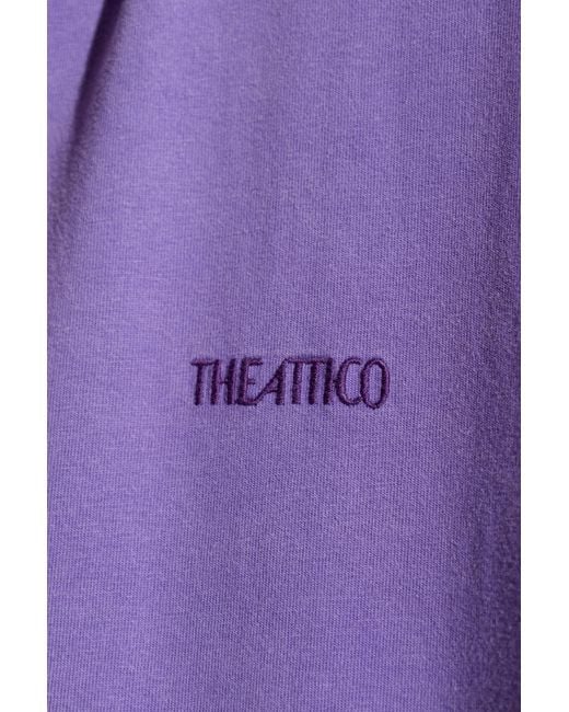 The Attico Black T-Shirt With Logo