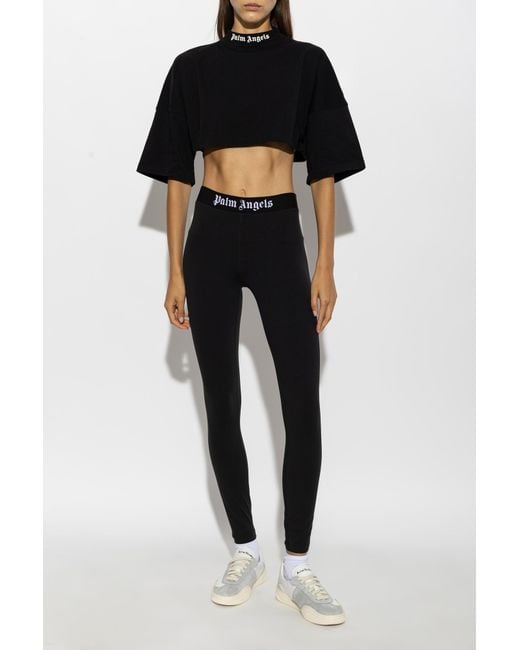 Palm Angels Black Oversized Cotton T-Shirt